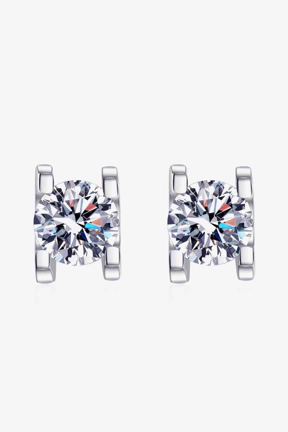 Becca Limitless Love 1 Carat Moissanite Stud Earrings