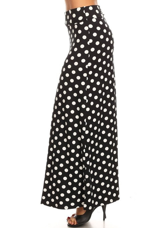 Moa Collection Polka Dot Maxi Skirt