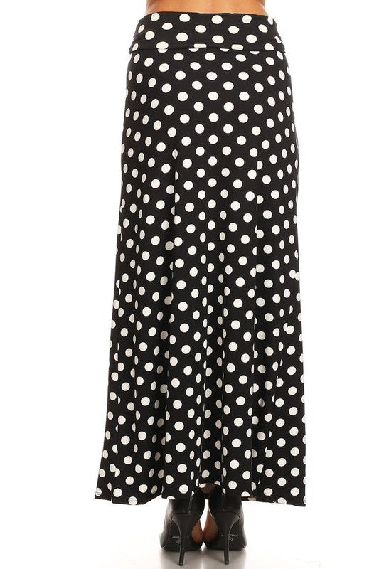 Moa Collection Polka Dot Maxi Skirt