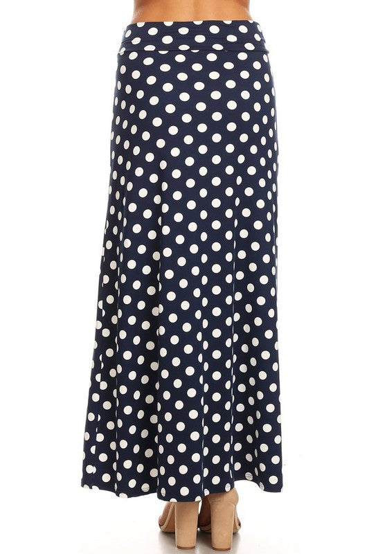 Moa Collection Polka Dot Maxi Skirt