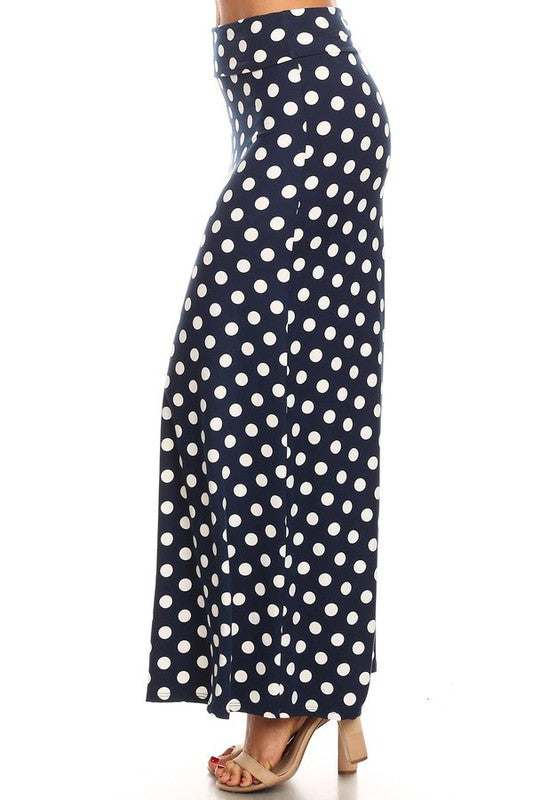 Moa Collection Polka Dot Maxi Skirt