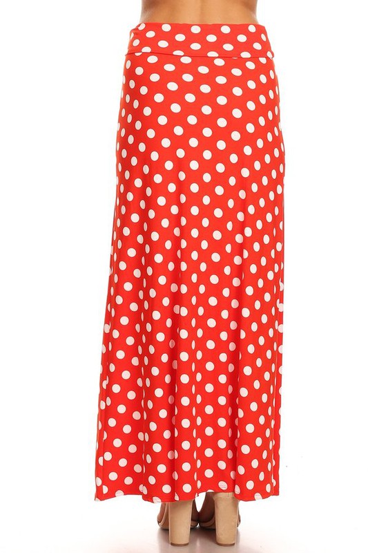 Moa Collection Polka Dot Maxi Skirt