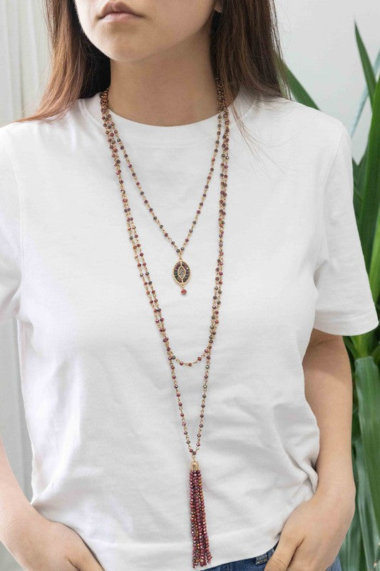 Lovoda Angelia Layered Bead Necklace