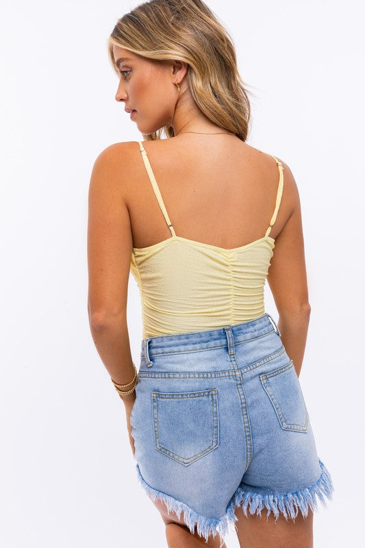 Le Lis Ruched Bodysuit