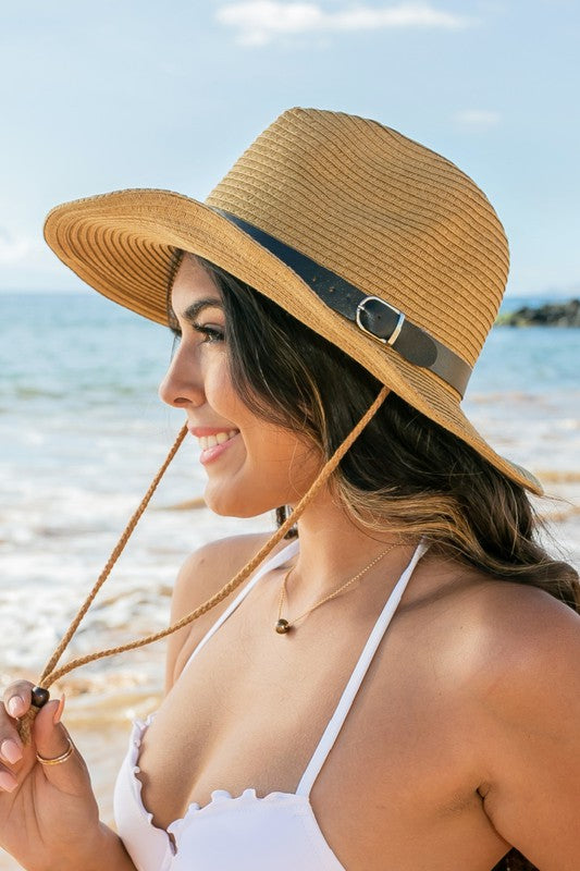 Aili's Corner Drawstring Panama Hat