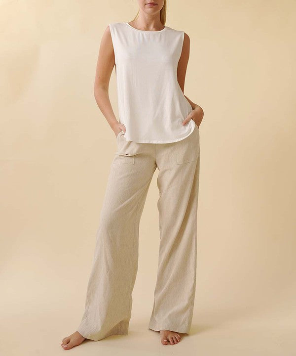 Fabina Bamboo Cotton Linen Pants