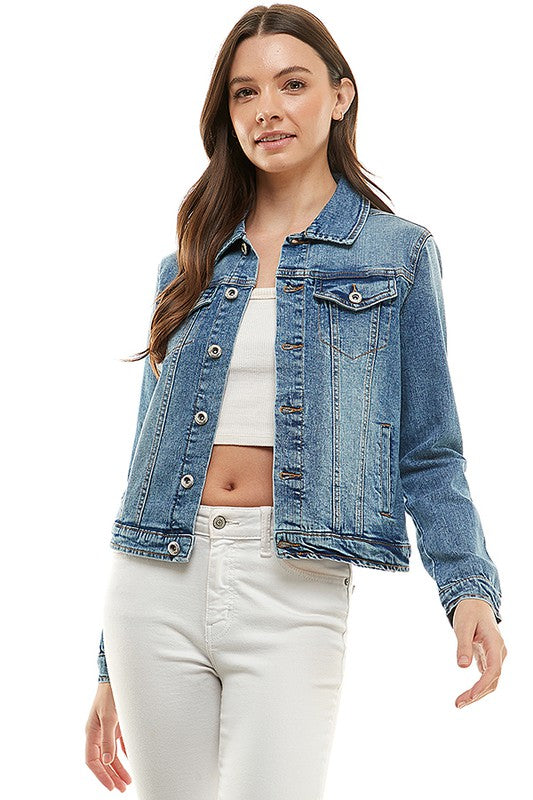 Blue Age Ladies  Casual Denim Jacket