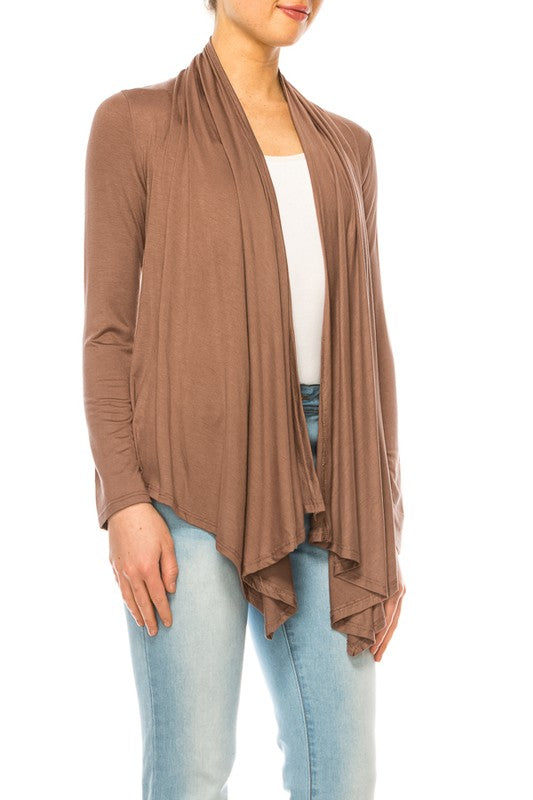 Moa Collection Hip Length Relaxed Fit Cardigan **available in 8 colors