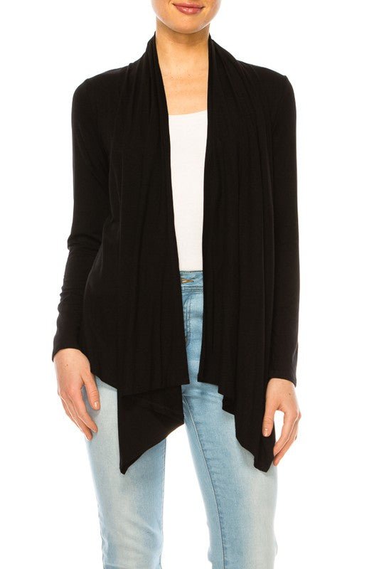 Moa Collection Hip Length Relaxed Fit Cardigan **available in 8 colors