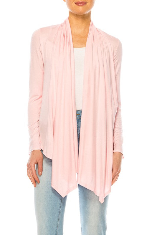 Moa Collection Hip Length Relaxed Fit Cardigan **available in 8 colors