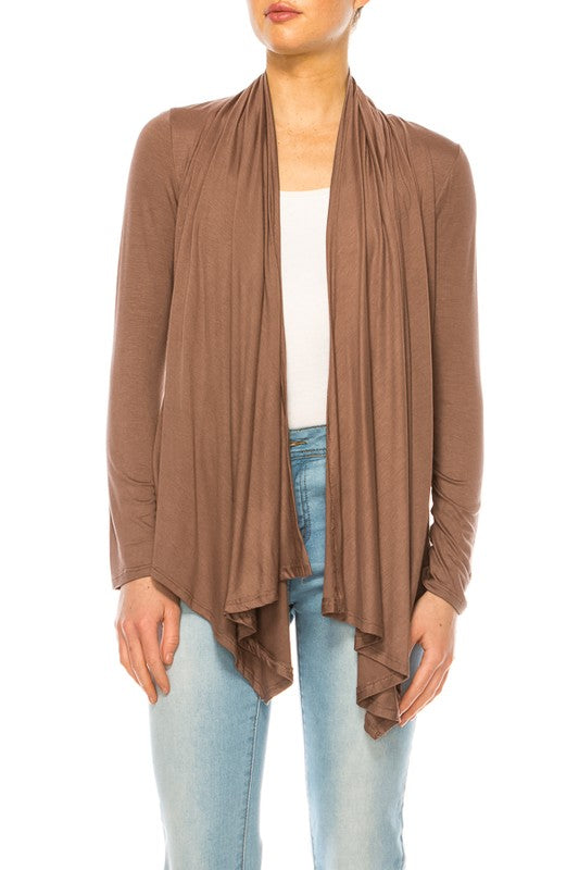 Moa Collection Hip Length Relaxed Fit Cardigan **available in 8 colors