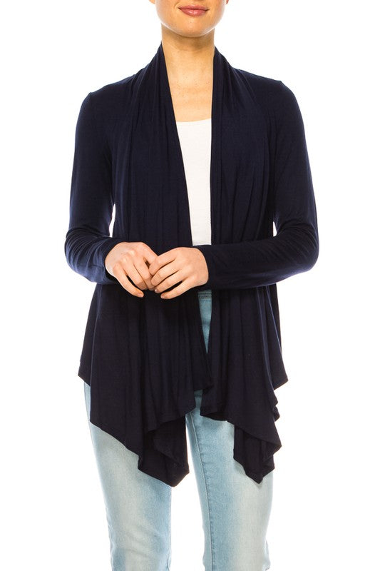 Moa Collection Hip Length Relaxed Fit Cardigan **available in 8 colors