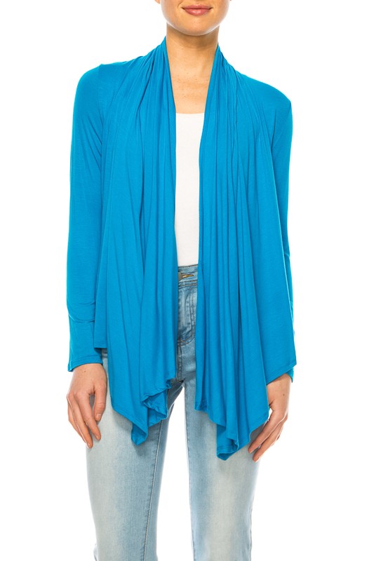 Moa Collection Hip Length Relaxed Fit Cardigan **available in 8 colors