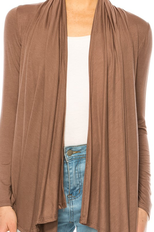 Moa Collection Hip Length Relaxed Fit Cardigan **available in 8 colors