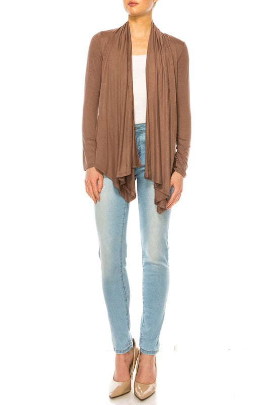 Moa Collection Hip Length Relaxed Fit Cardigan **available in 8 colors