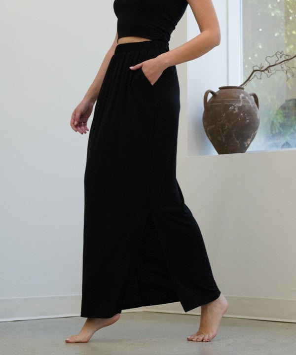 Fabina Bamboo Classic Maxi Skirt