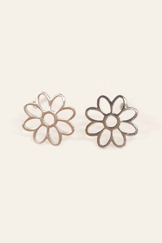 Lovoda Daisy Outline Stud Earrings