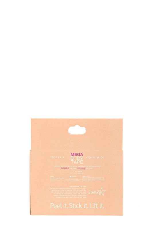 Mega Body Tape with Silicone Nipple Covers **available in clear, nude, black, and mocha