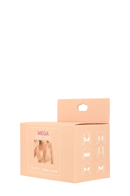 Mega Body Tape with Silicone Nipple Covers **available in clear, nude, black, and mocha