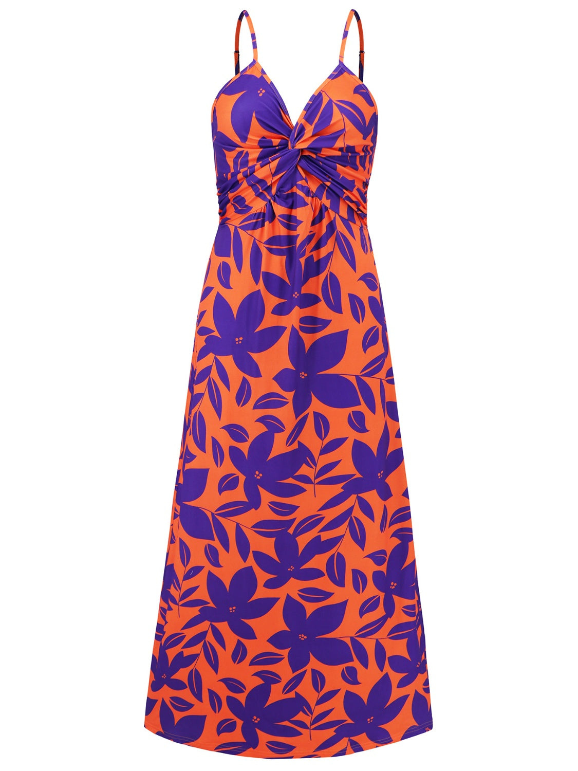 Twisted Printed V-Neck Cami Dress **available in 8 colors