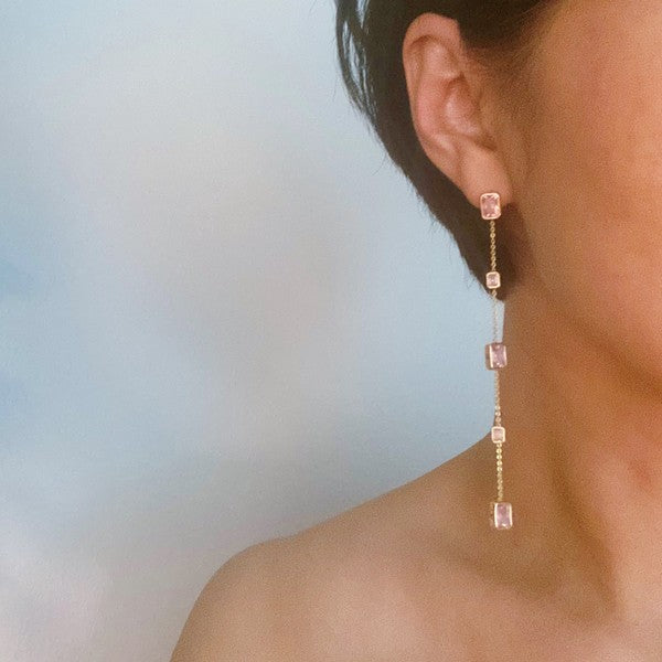 Ellison and Young Five Stones Dangle Drop Earrings