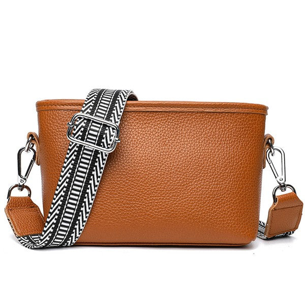 Aili's Corner Aria Genuine Leather Compact Crossbody