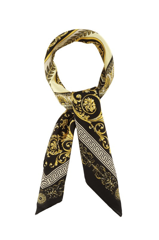 Multi Flower Print Scarf **also in blue or ivory