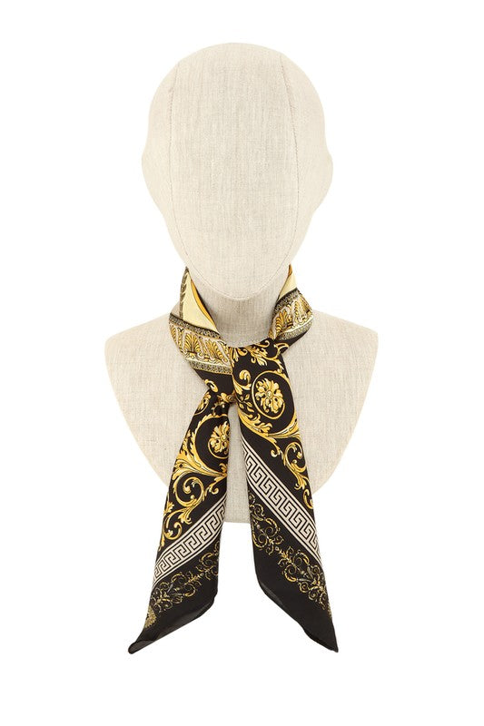 Multi Flower Print Scarf **also in blue or ivory