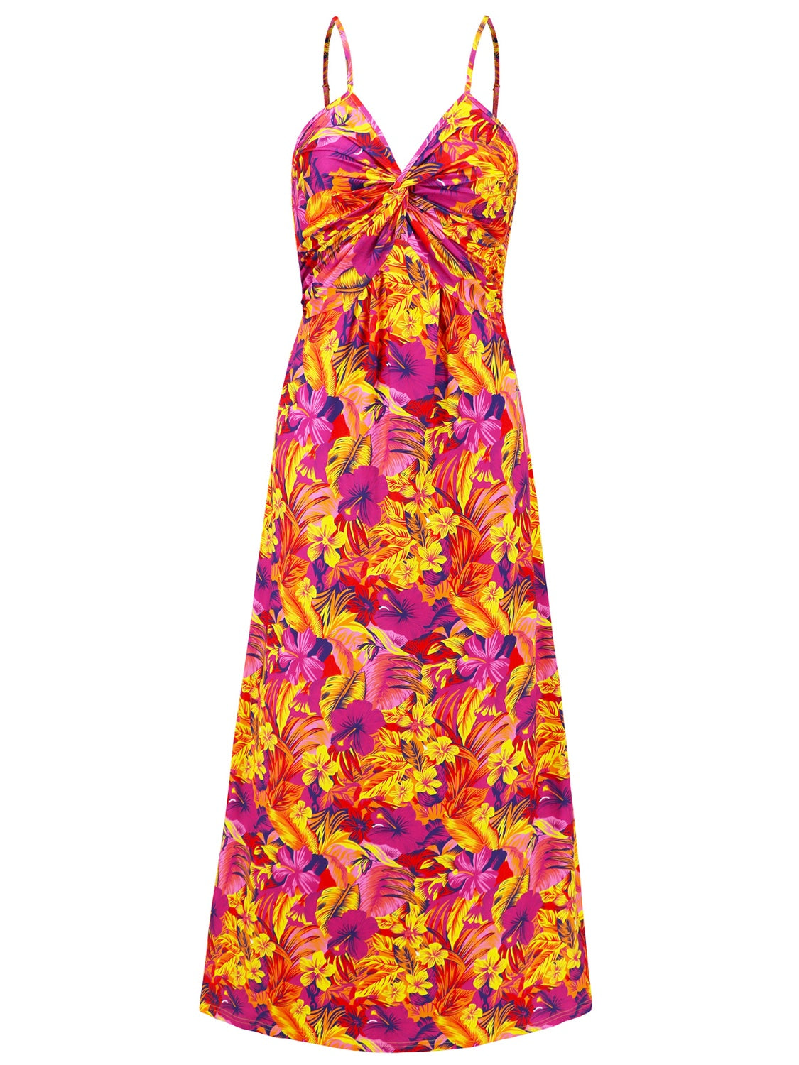 Twisted Printed V-Neck Cami Dress **available in 8 colors