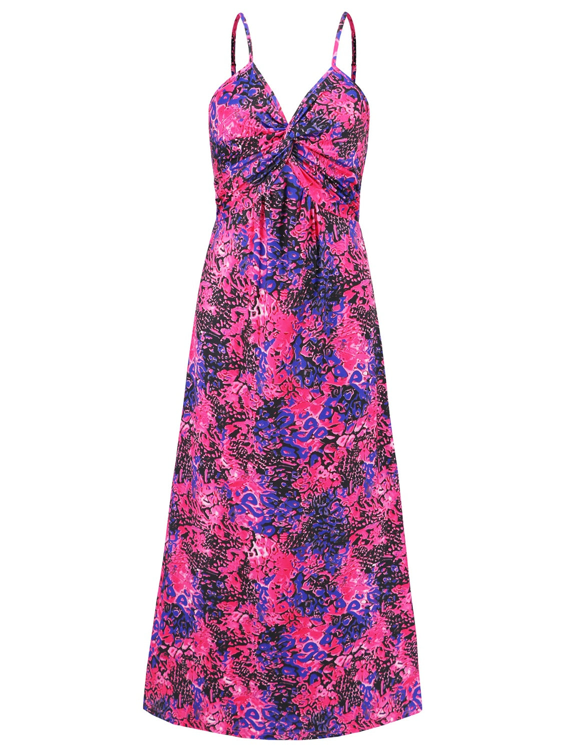 Twisted Printed V-Neck Cami Dress **available in 8 colors