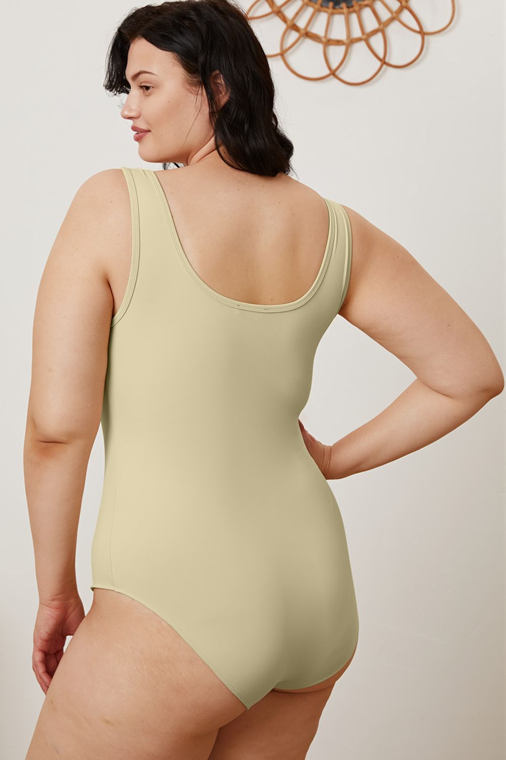 Basic Bae Full Size Square Neck Sleeveless Bodysuit **also in white, camel, beige, and green