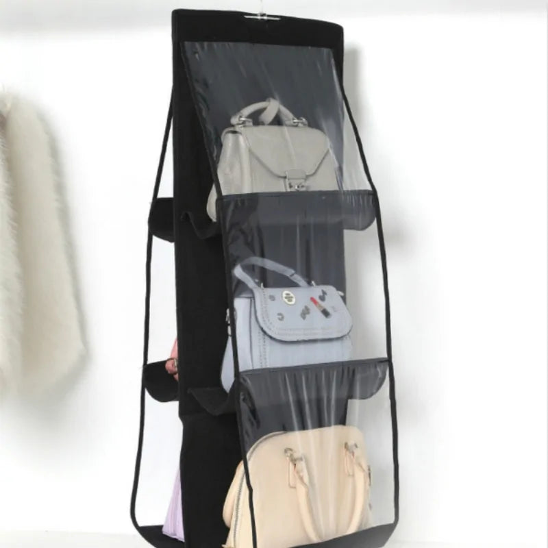 6 Pocket Hanging Handbag Organizer