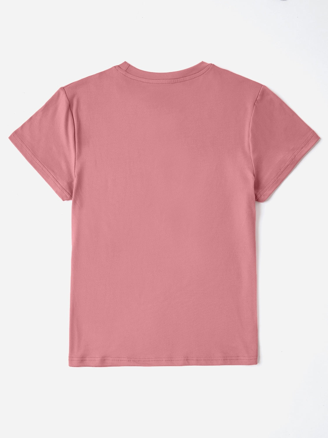 Graphic Round Neck Short Sleeve T-Shirt **also in white and pink