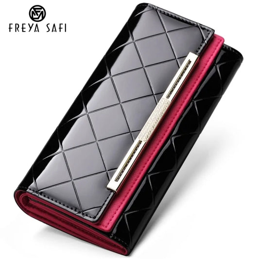 Luxury Patent Leather Clutch Wallet