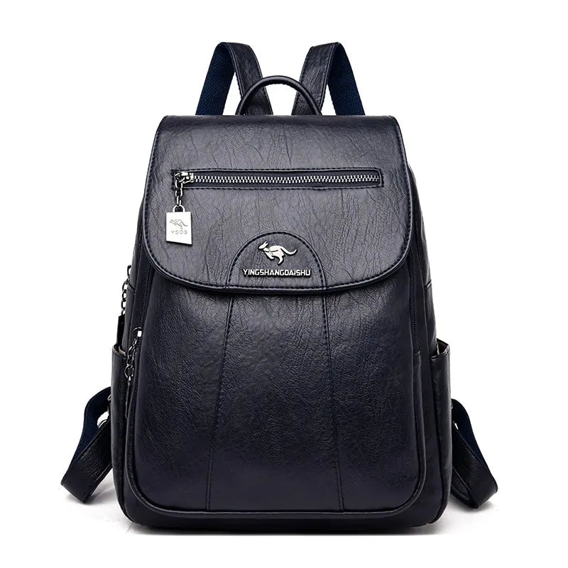 Lanybaige Premium Genuine Leather Backpack