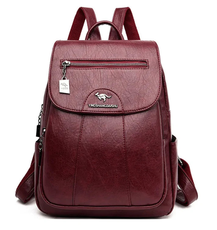 Lanybaige Premium Genuine Leather Backpack