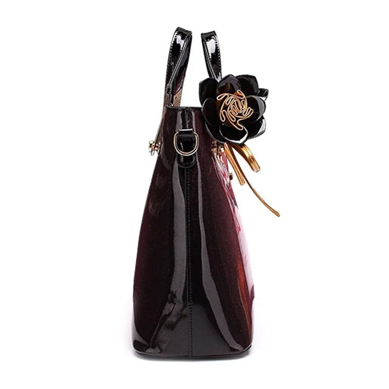 High Quality Luxury Patent Leather Handbag