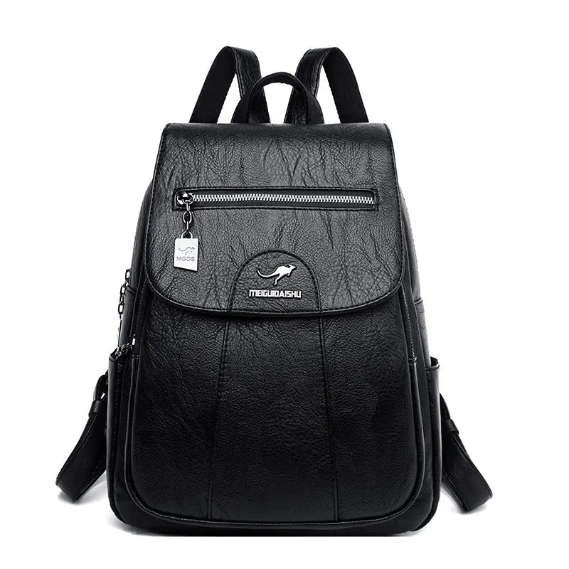 Lanybaige Premium Genuine Leather Backpack