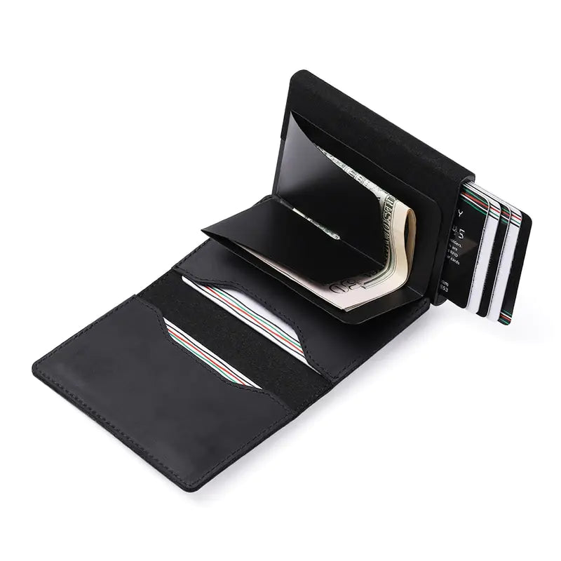 Magnetic Closure Airtag Slide Wallet