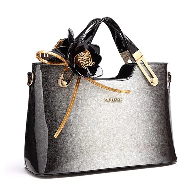 High Quality Luxury Patent Leather Handbag