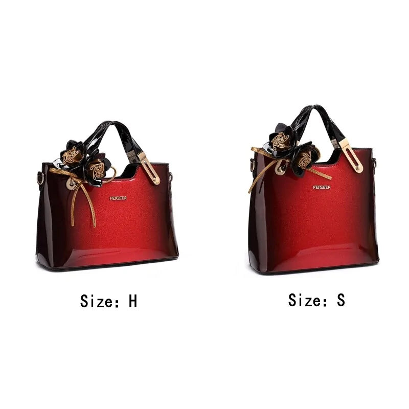 High Quality Luxury Patent Leather Handbag