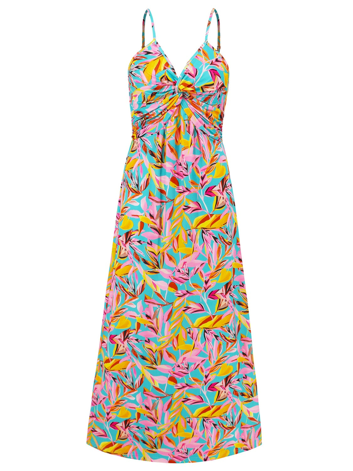 Twisted Printed V-Neck Cami Dress **available in 8 colors