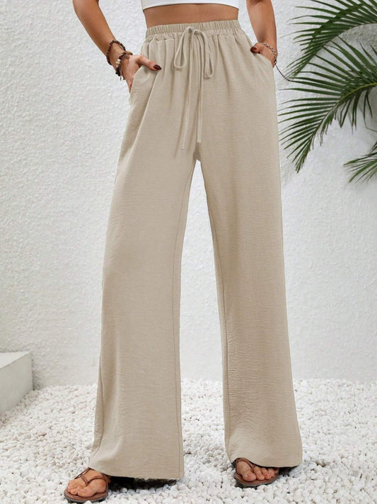 Wide Leg Drawstring Pants **available in 9 colors