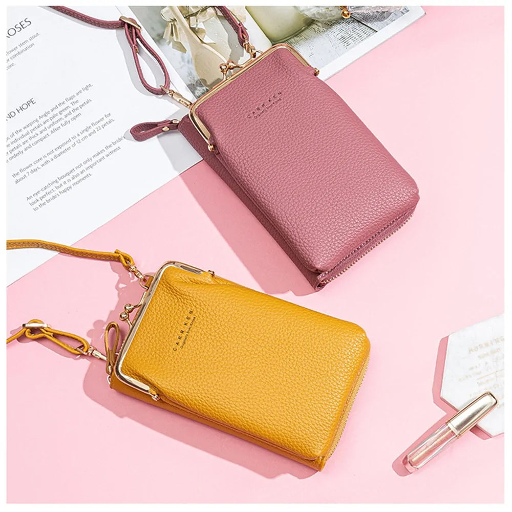 Geestock Women's PU Leather Phone Crossbody Bag **available in 7 colors