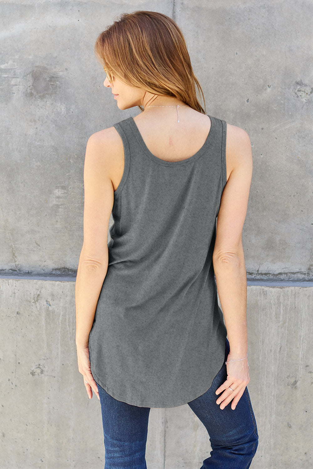 Basic Bae Full Size Round Neck Tank **also in black, camel, army green, and chestnut