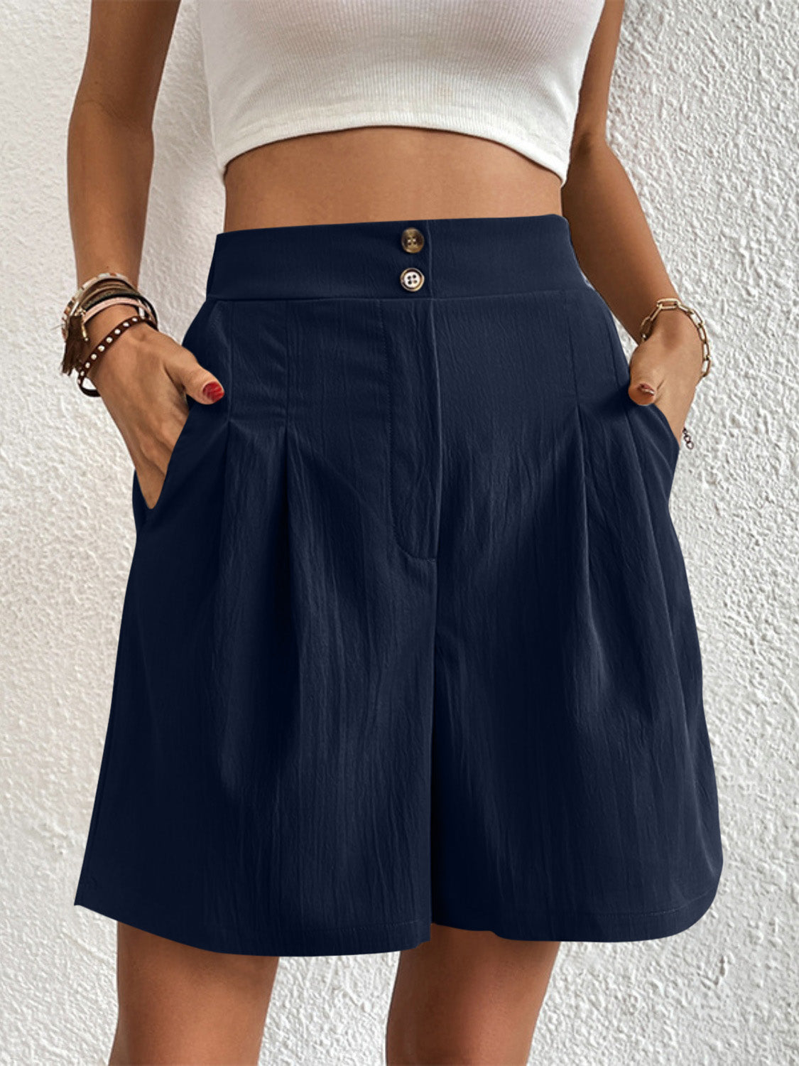 High Waist Shorts with Pockets **available in 11 colors