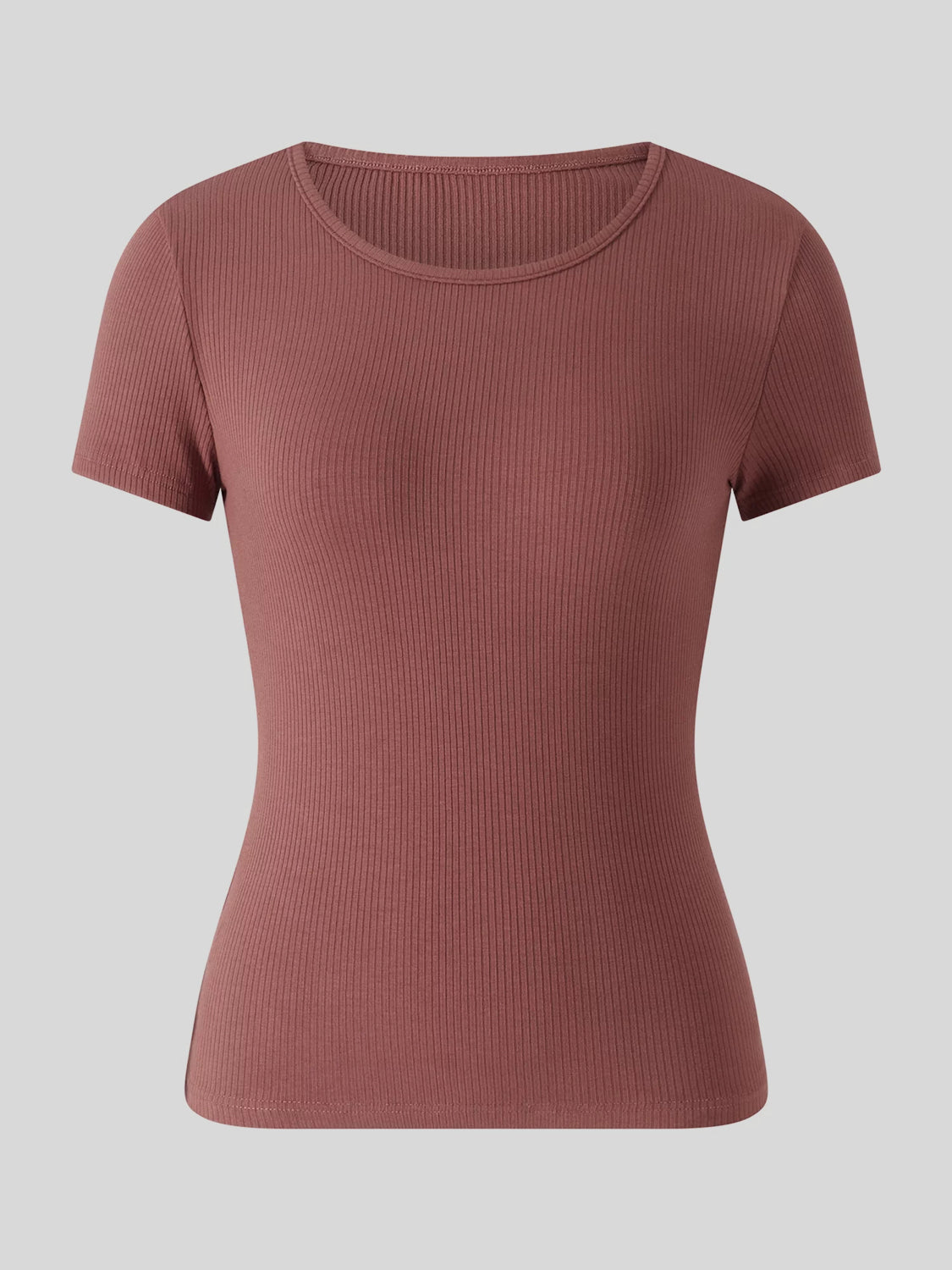 Round Neck Short Sleeve T-Shirt **also in white, green, red, dusty pink, and light mauve