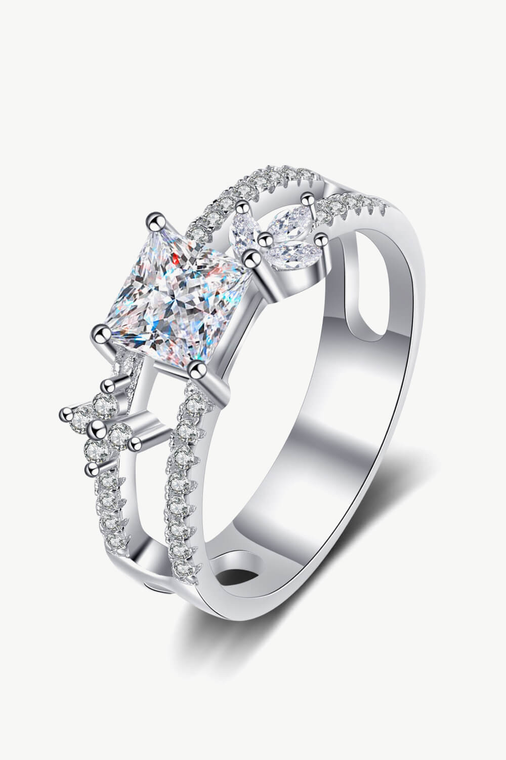 Paris - Moissanite Double Layered Ring