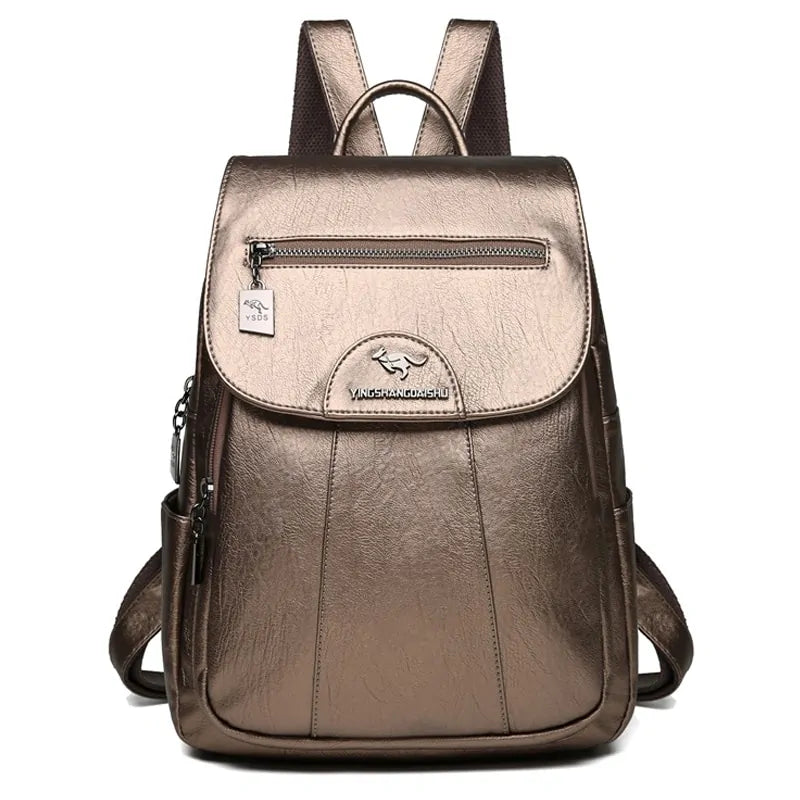 Lanybaige Premium Genuine Leather Backpack