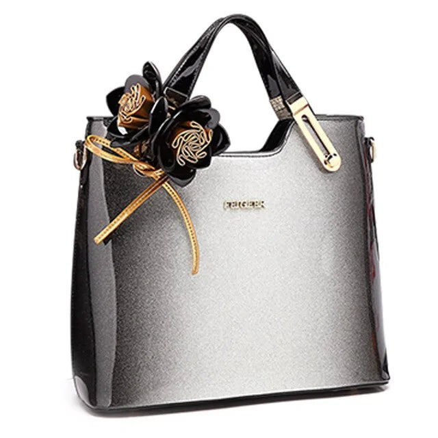 High Quality Luxury Patent Leather Handbag